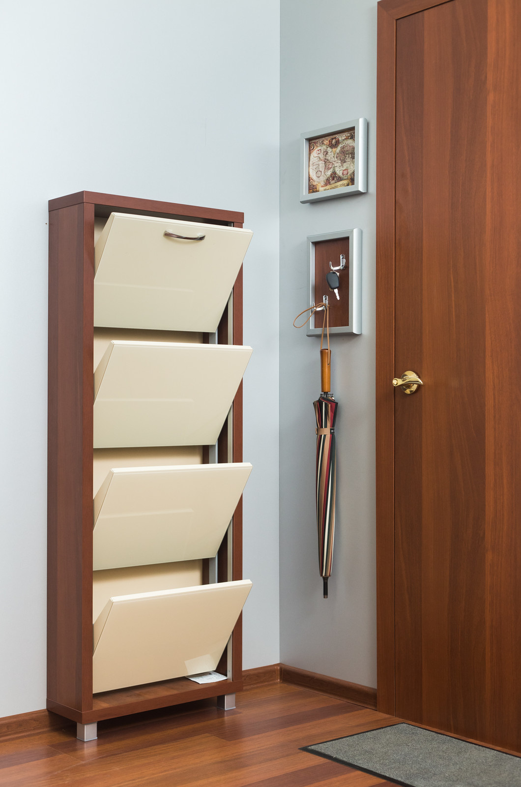 Обувные шкафы серии ЛЮКС 4 секции