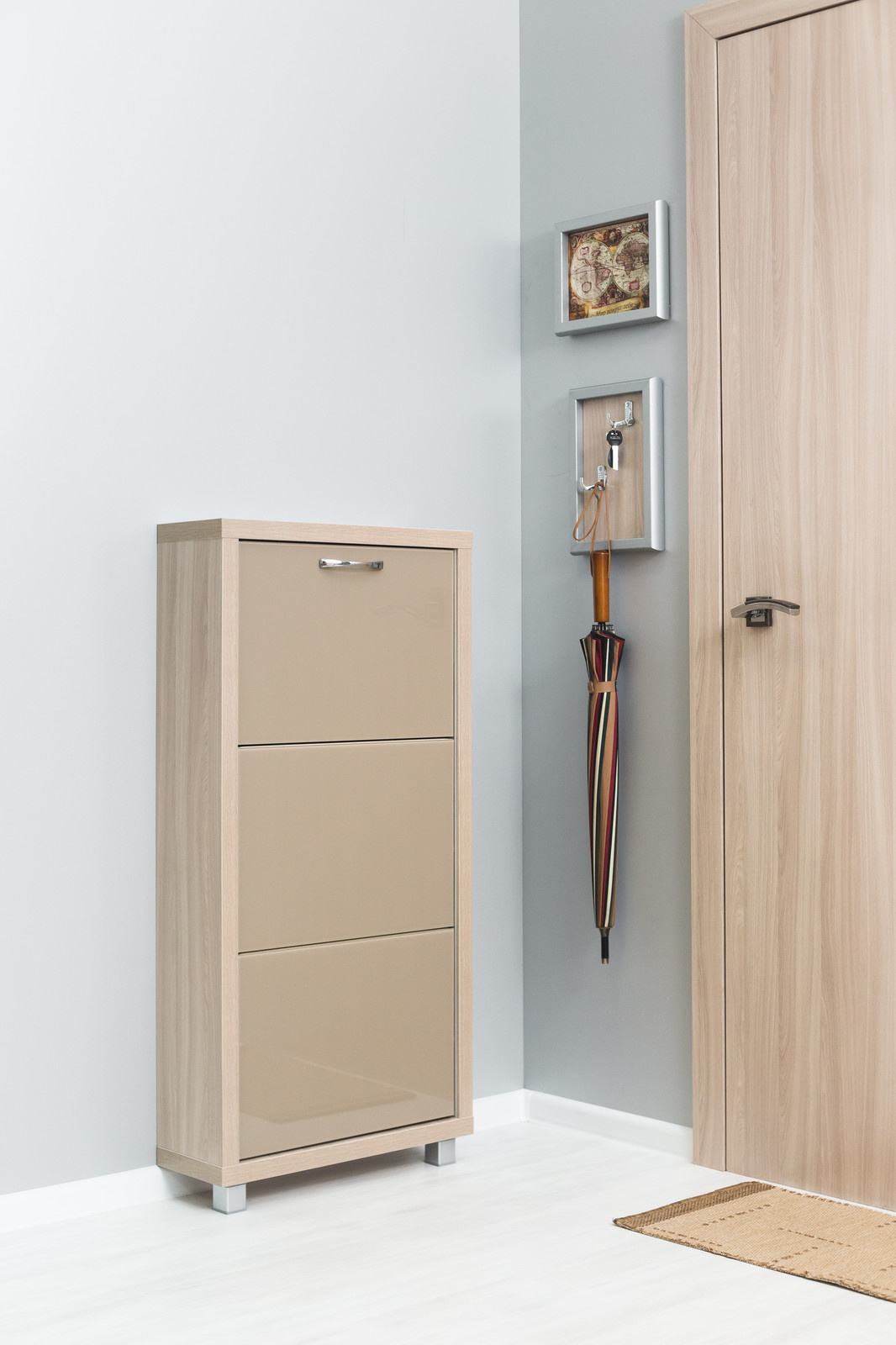 Обувные шкафы серии ЛЮКС 3 секции