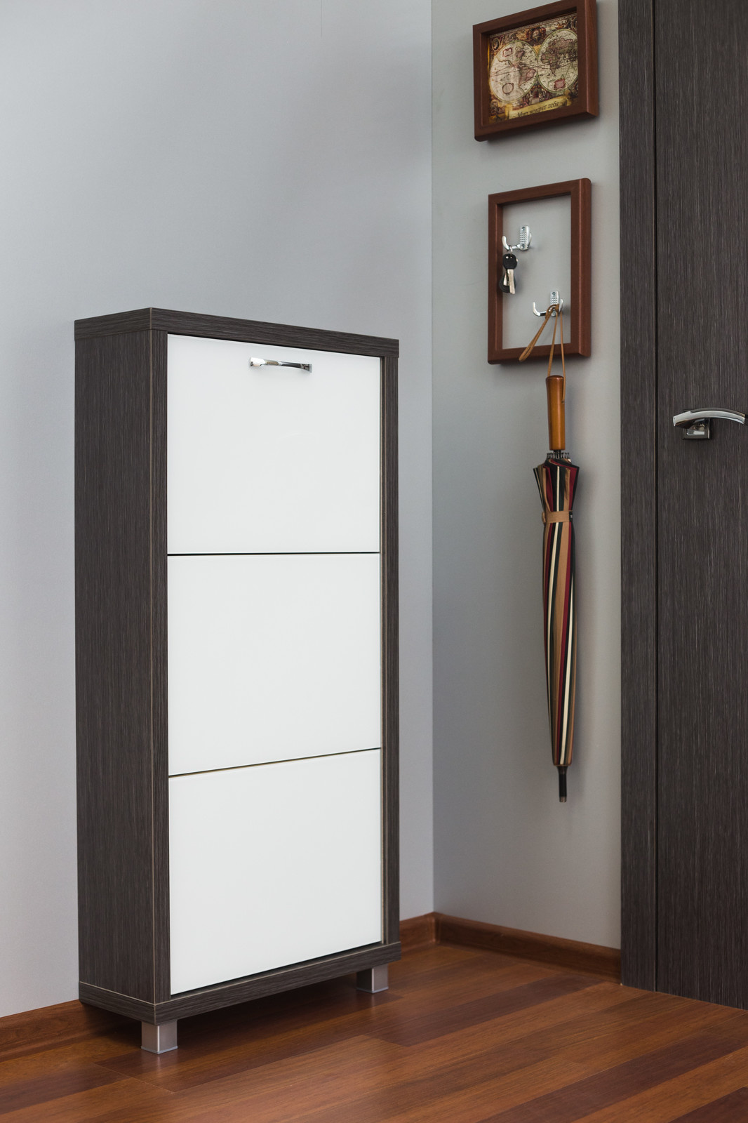 Обувные шкафы серии ЛЮКС 3 секции