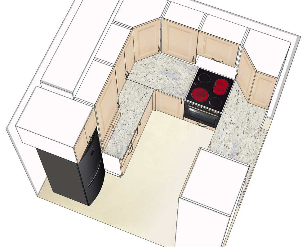 проект кухни на маршала катукова