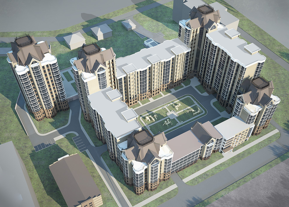 Многоэтажная жилая застройка г.Томск