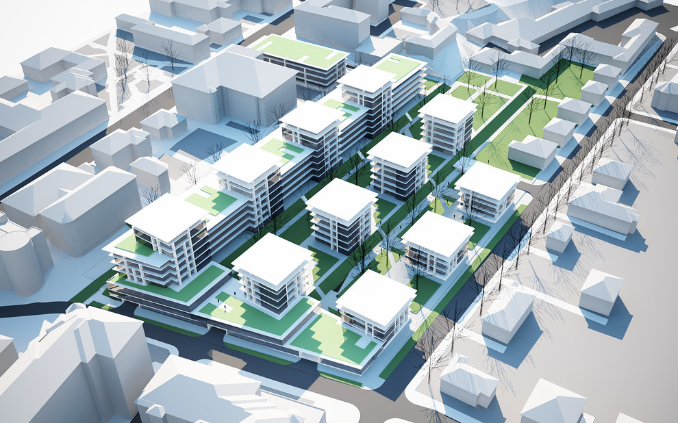 Многоэтажная жилая застройка г.Томск