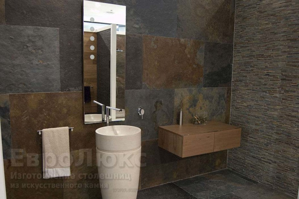 Обложка проекта: мойка вместе со столешницей из акрилового камня