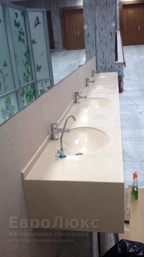 Обложка проекта: Столешница с раковинами для сан. узла из акрилового камня