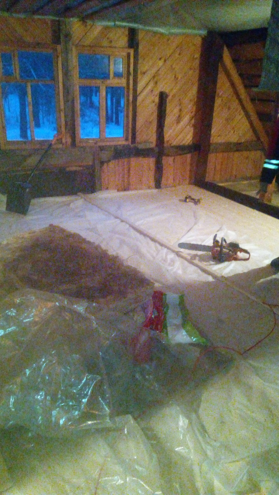 Из чердака , сделали мансарду