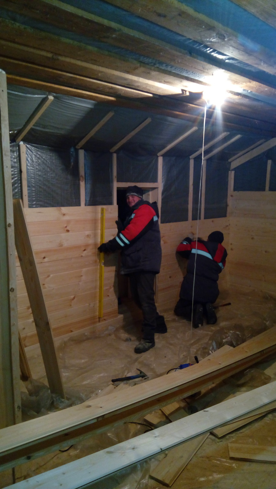 Из чердака , сделали мансарду