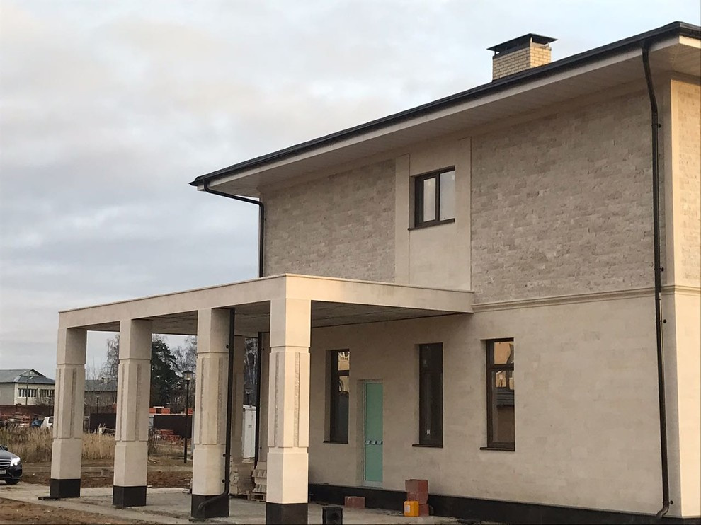 Коттедж с контрфорсами