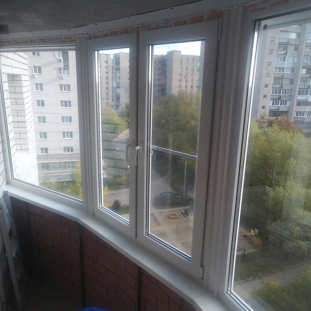 Остекление эркерной лоджии