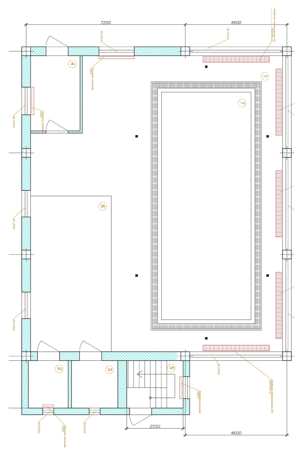 Бассейн  в отдельностоящем здании
