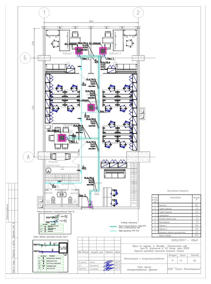 Проект ОВиК башни Империя офис 5202