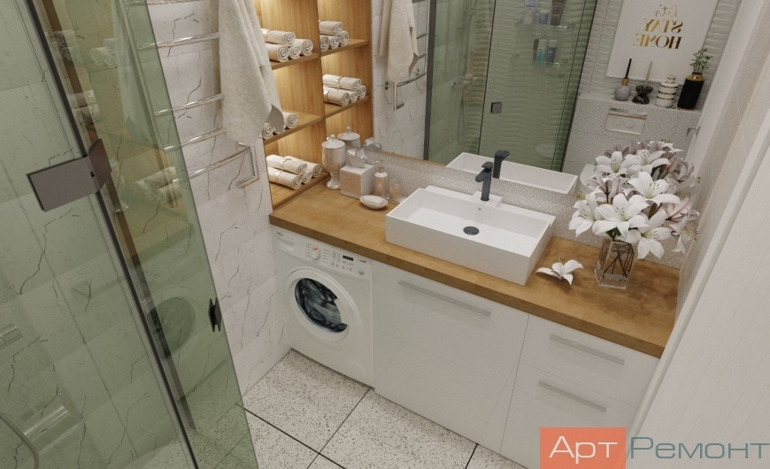 Дизайн-проект трехкомнатной квартиры м. Окружная