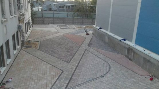 Укладка тротуарной плитки в Дмитровском районе. Лобня.