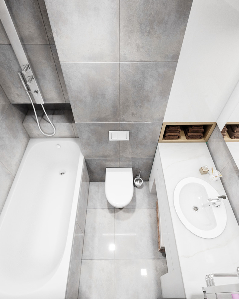 Ванные комнаты. Нравится мне данная плиточка)