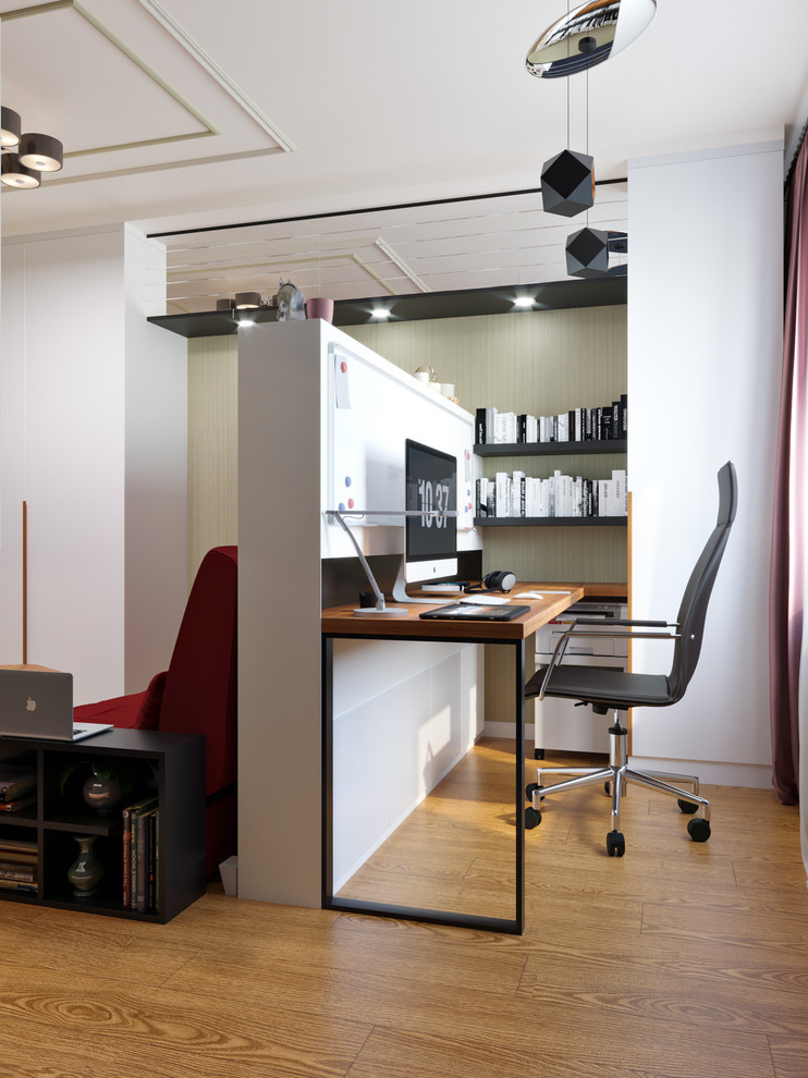 Рабочее место в гостиной. Как объединить две зоны?