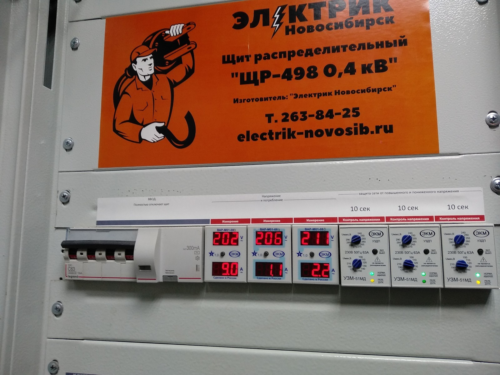 распределительный щит в коттедже