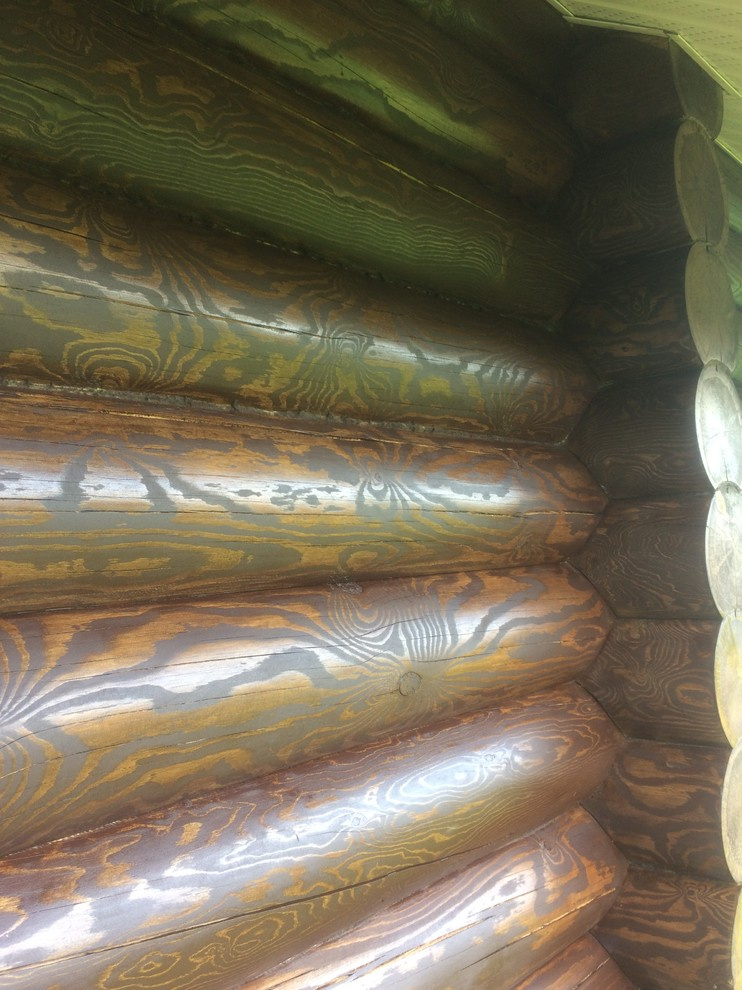 Шлифовка сруба из ОЦБ в Лисавино