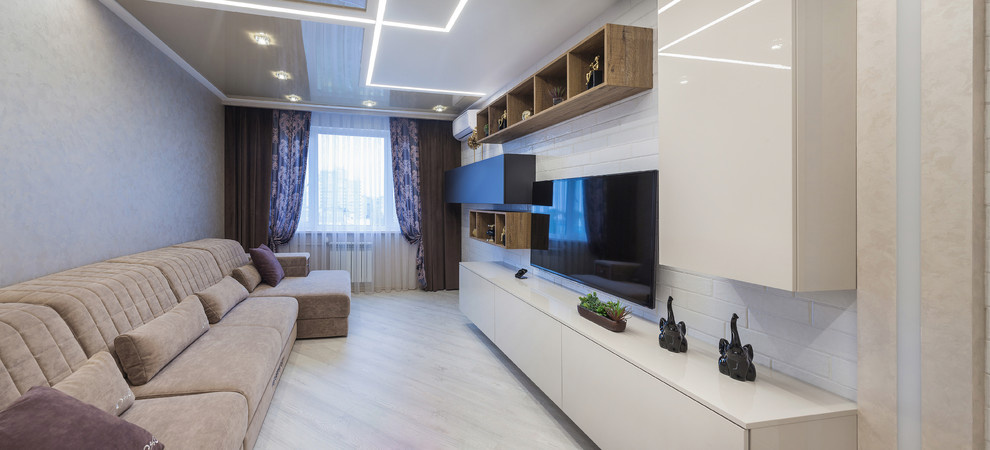 Современная квартира в светлых тонах