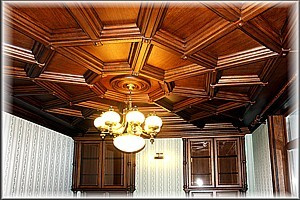 кессонный потолок из дерева