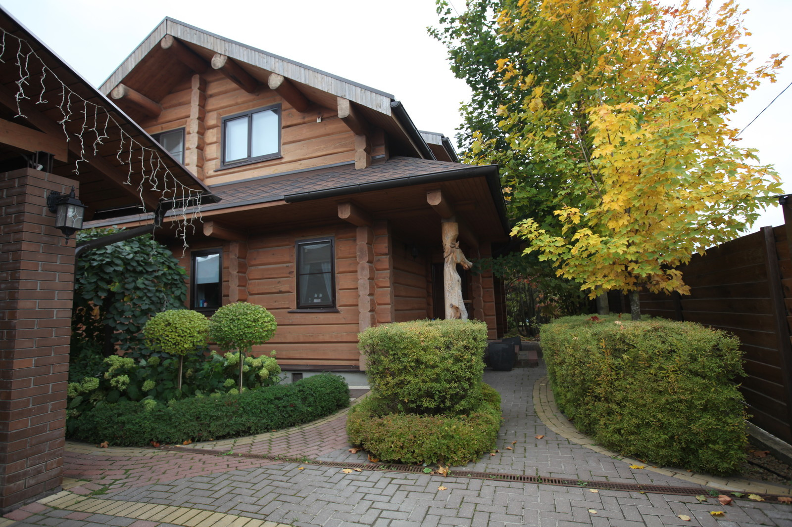 Буйство красочных форм в осеннем саду