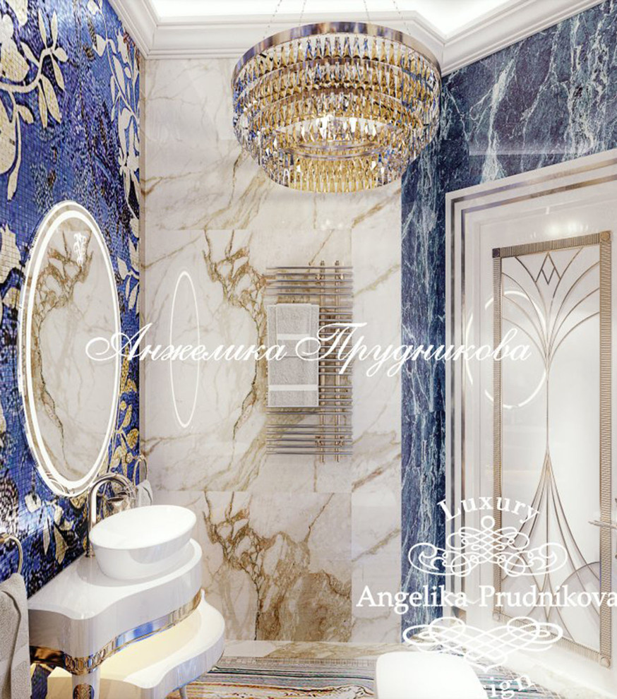 Дизайн-проект интерьера гостевого санузла в ЖК Art Residence