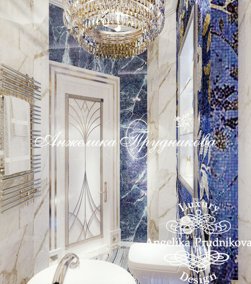 Дизайн-проект интерьера гостевого санузла в ЖК Art Residence