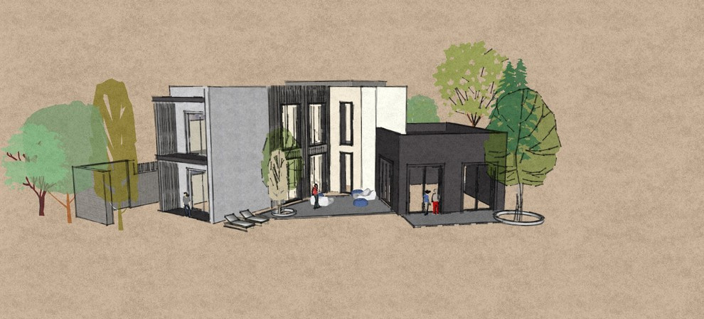 Дом модернизм.