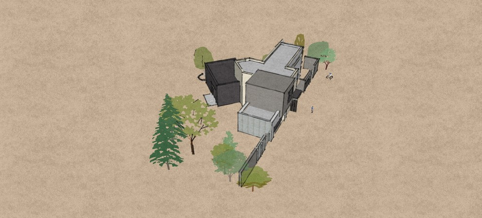 Дом модернизм.