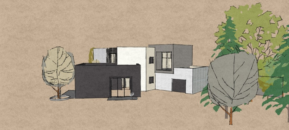 Дом модернизм.