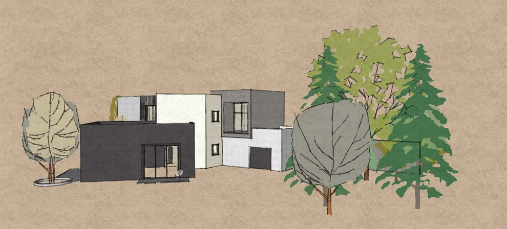 Дом модернизм.