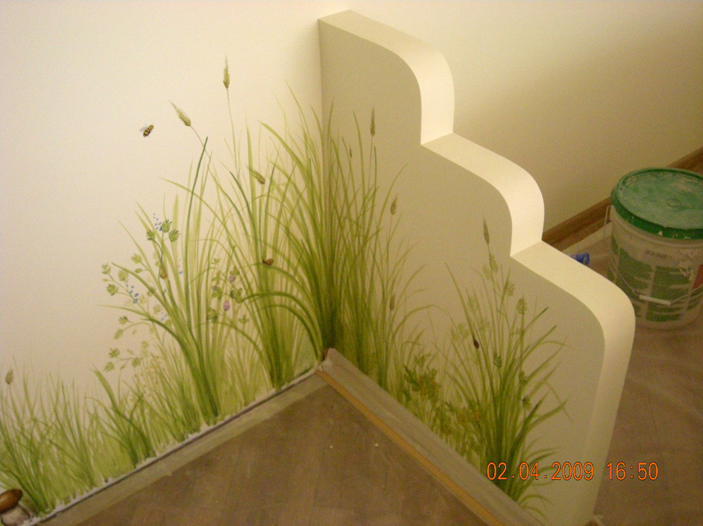 Обложка проекта: Роспись стен детской для мальчика и девочки