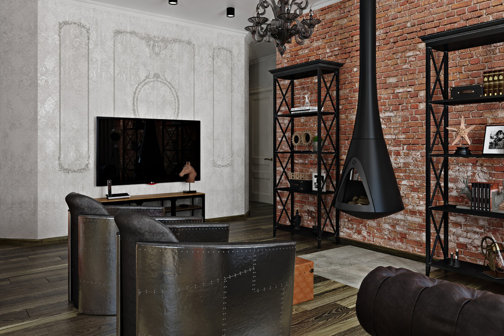 Классика и лофт в одной московской квартире.