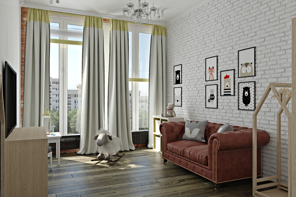 Классика и лофт в одной московской квартире.