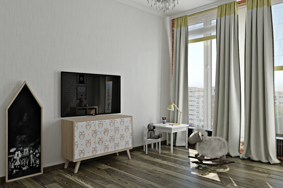 Классика и лофт в одной московской квартире.