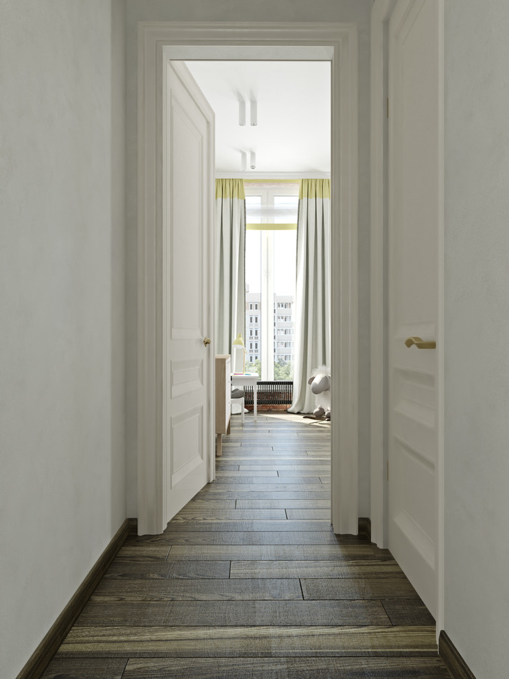 Классика и лофт в одной московской квартире.