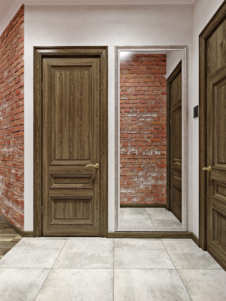 Классика и лофт в одной московской квартире.