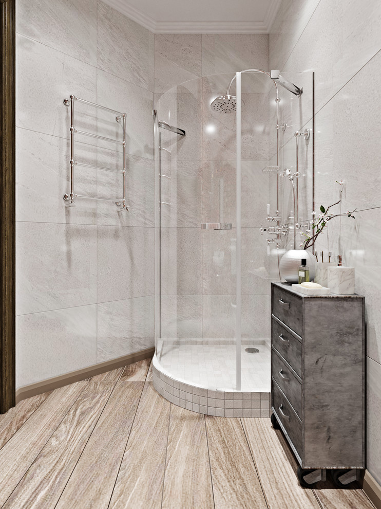 Классика и лофт в одной московской квартире.