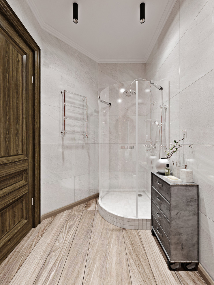 Классика и лофт в одной московской квартире.