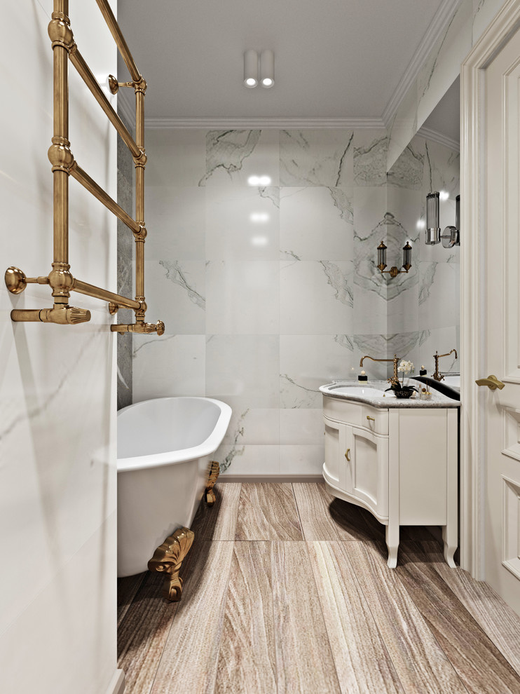 Классика и лофт в одной московской квартире.