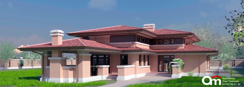 Дом с пятью спальнями, в стиле "дома Прерий", общей площадью 672м2