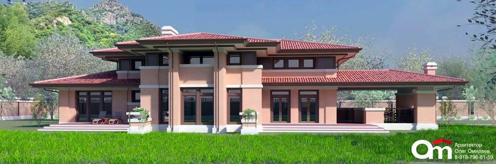 Дом с пятью спальнями, в стиле "дома Прерий", общей площадью 672м2