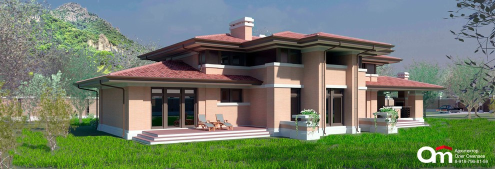 Дом с пятью спальнями, в стиле "дома Прерий", общей площадью 672м2