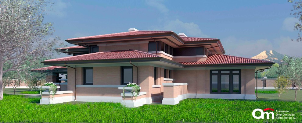 Дом с пятью спальнями, в стиле "дома Прерий", общей площадью 672м2