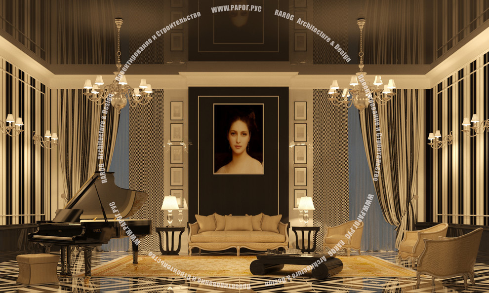 Интерьеры в классическом и восточном стилях