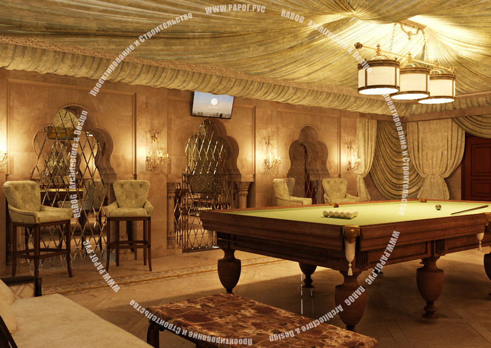 Интерьеры в классическом и восточном стилях