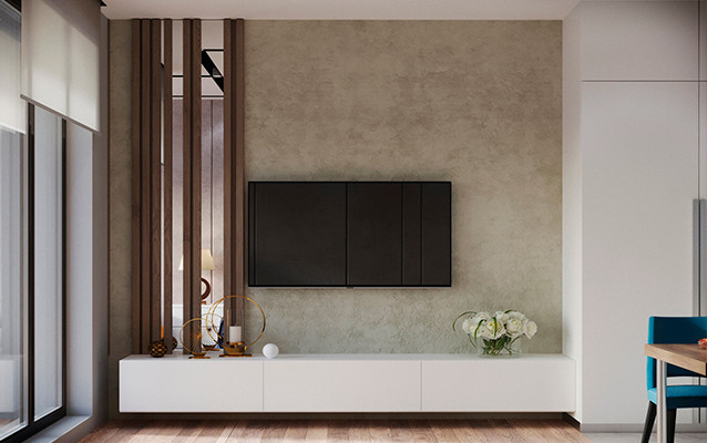 Зона ТВ стиль минимализм