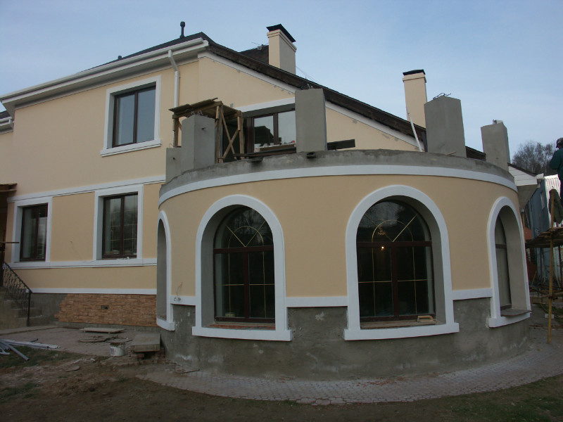 Реконструкция фасада дома.