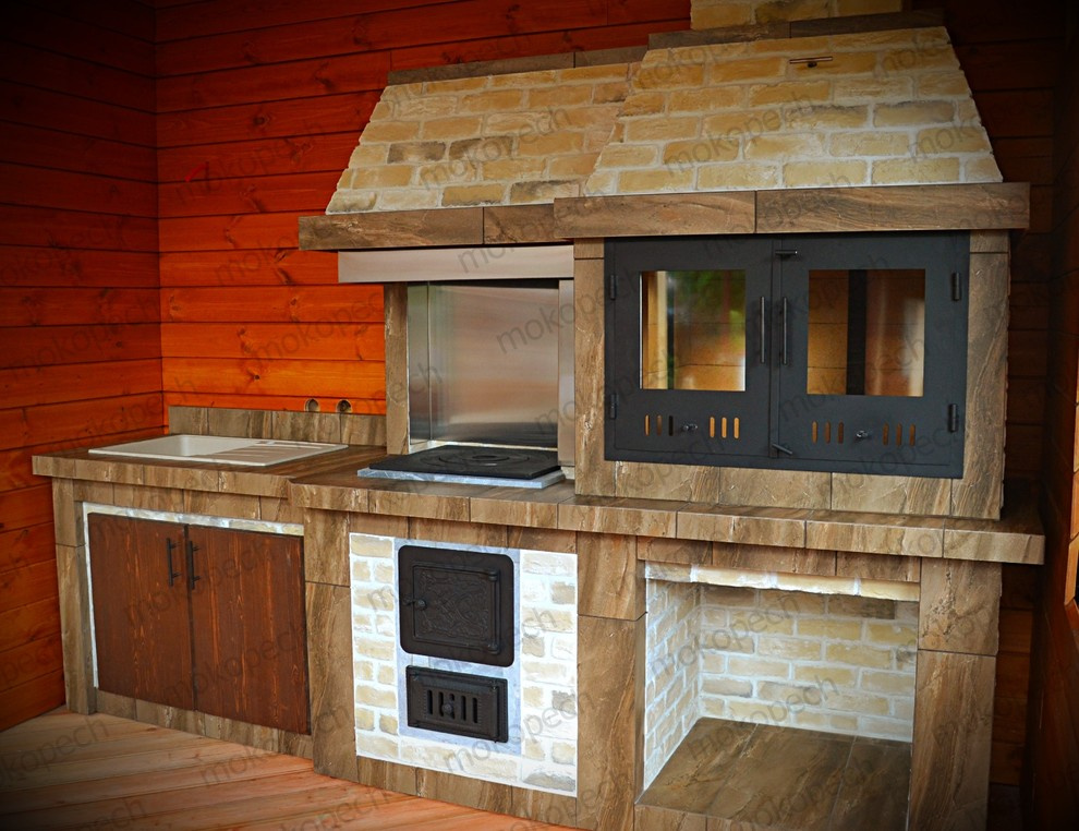 Обложка проекта: Барбекю комплекс на свайном фундаменте