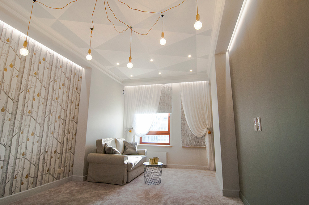 Шторы в дизайнерскую квартиру. Неоклассика. 2019