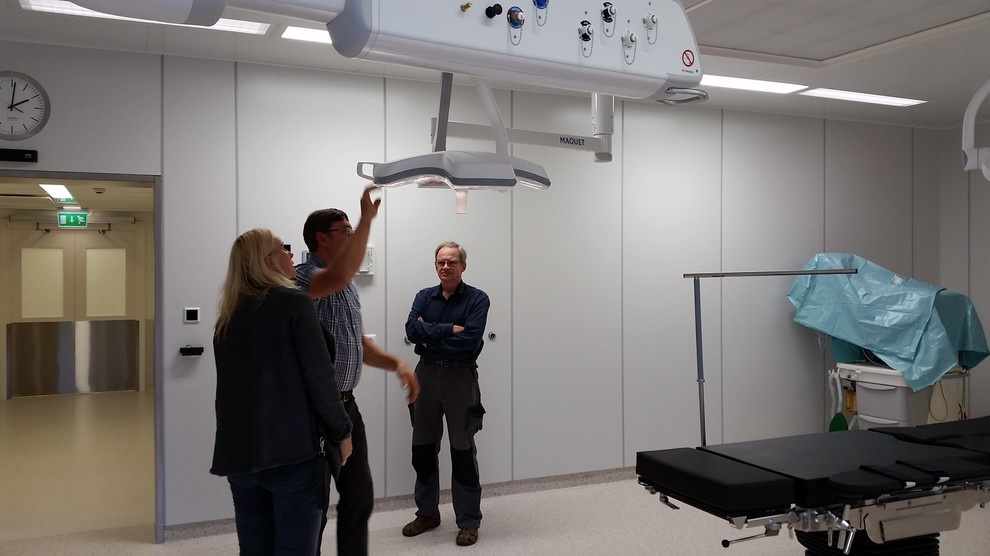 lighting / climate / music in the hospital
