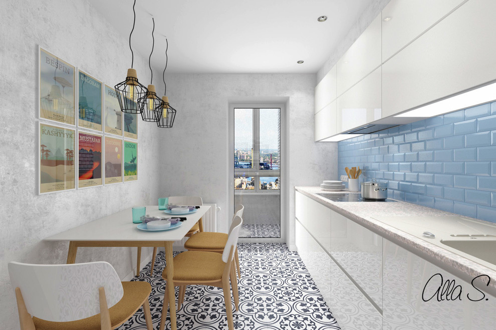 Кухня белая